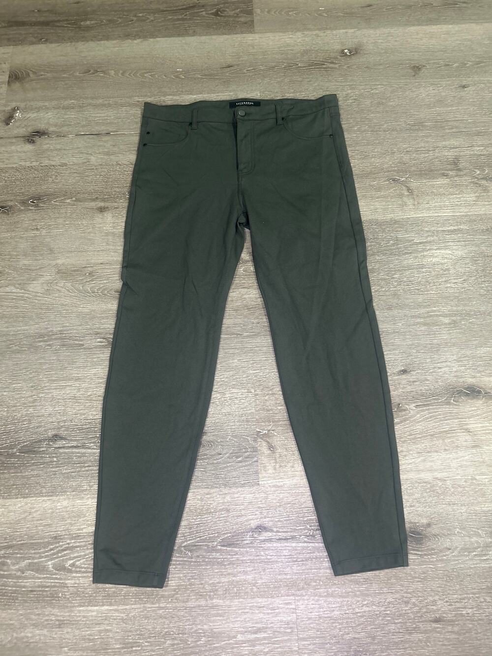 Liverpool Madonna Skinny Ponte Knit Leggings Peat Green Size 16 XL